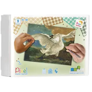 Pixel Kit 9 basisplaten en ± 170 pixelmatjes - De bedreigde zwaan - Asselijn