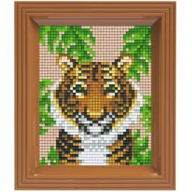 Pixelpakket Tijger in jungle met 24 pixelmatjes