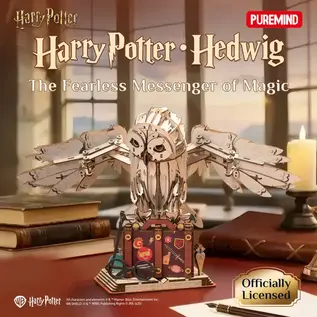 Harry Potter - 3D Modelbouw, Hedwig, 1613, 33,1 x 15,1 x 20,4 cm