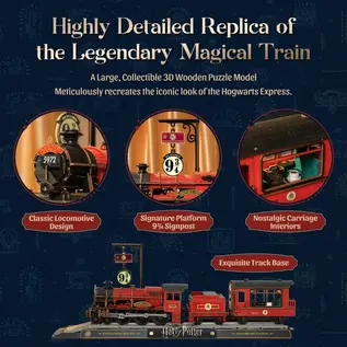 3D Modelbouwpakket Harry Potter - Trein - Hogwarts Express, 1612, 50 x 19,75 x 10,75 cm