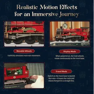 3D Modelbouwpakket Harry Potter - Trein - Hogwarts Express, 1612, 50 x 19,75 x 10,75 cm