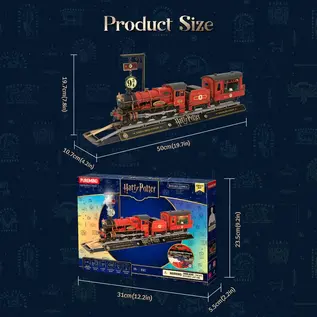 3D Modelbouwpakket Harry Potter - Trein - Hogwarts Express, 1612, 50 x 19,75 x 10,75 cm