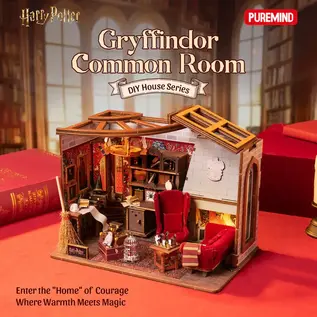 Harry Potter - 3D Modelbouw, Gryffindor Common Room, 1621, 23 x 15,5 x 19 cm