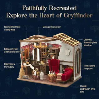 Harry Potter - 3D Modelbouw, Gryffindor Common Room, 1621, 23 x 15,5 x 19 cm