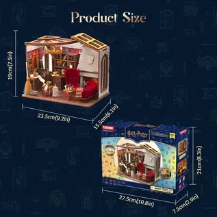 Harry Potter - 3D Modelbouw, Gryffindor Common Room, 1621, 23 x 15,5 x 19 cm