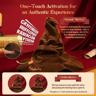 Harry Potter - 3D Modelbouw, Talking Sorting Hat, 1632, 20 x 18,2 x 20 cm