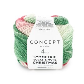 SYMMETRIC SOCKS & MORE - CHRISTMAS 101 - Groen-Rood-Wit bad 92206