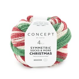 SYMMETRIC SOCKS & MORE - CHRISTMAS 100 - Groen-Rood-Wit bad 92205