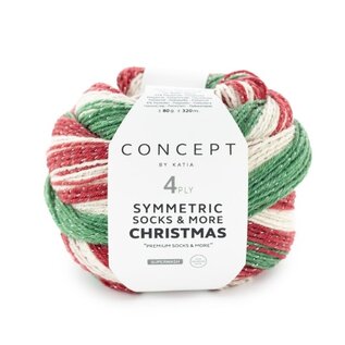 SYMMETRIC SOCKS & MORE - CHRISTMAS 100 - Groen-Rood-Wit bad 92205