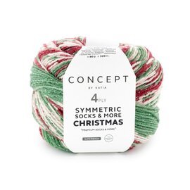 SYMMETRIC SOCKS & MORE - CHRISTMAS 102 - Groen-Rood-Wit bad 92207