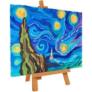 Okto Sensory Art 3D Schilderen - Meesterwerk - Sterrennacht, Vincent Van Gogh