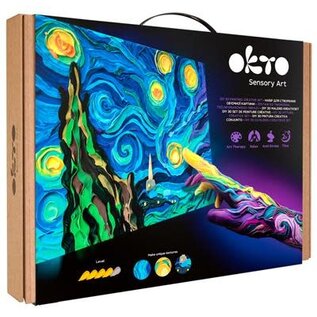 Okto Sensory Art 3D Schilderen - Meesterwerk - Sterrennacht, Vincent Van Gogh