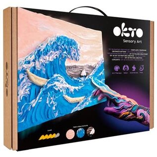 Okto Sensory Art 3D Schilderen - Meesterwerk - Grote Golf In Kanagawa, Katsushika Hokusai
