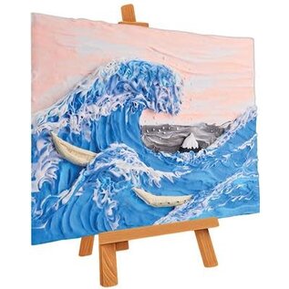 Okto Sensory Art 3D Schilderen - Meesterwerk - Grote Golf In Kanagawa, Katsushika Hokusai