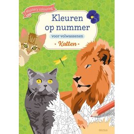 Kleuren op nummer voor volwassenen - Katten