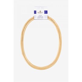 Ovalen houten borduurring 18 x 24 cm