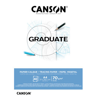 Canson Blok gesatineerd kalkpapier A4 70g/m² 40 vellen