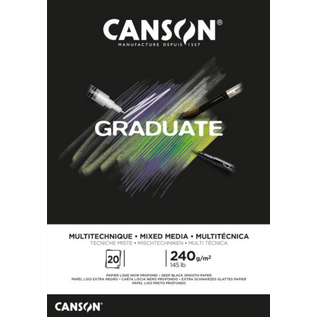 Canson Mix Media zwart papier in blokken
