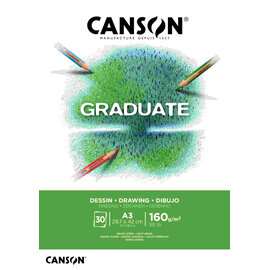Canson Graduate Drawing 30vel 160gr A3 Wit
