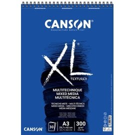 Canson XL Textured Mixed Media 30vel 300g/m² A3 wit