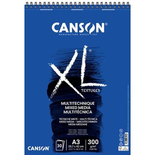 Canson XL Textured Mixed Media 30vel 300gr A3 wit