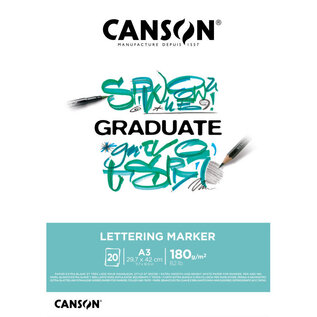 Canson - Graduate - Lettering Marker A3 180g/m²