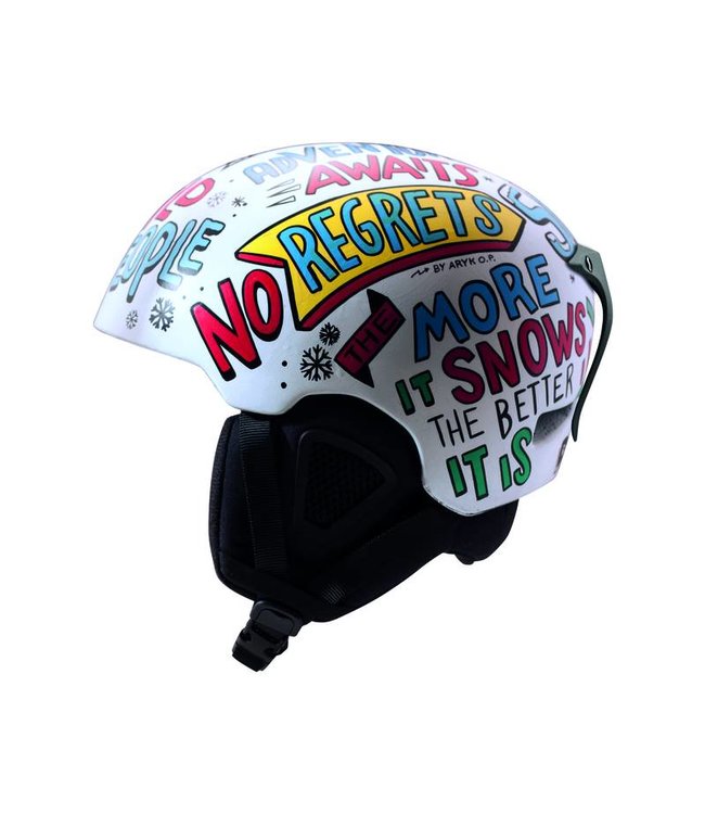 DMD Wild - Casque de ski moulé Casque de freestyle blanc - Réglable 