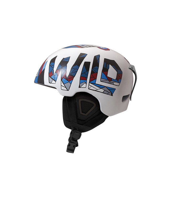 DMD Wild - Casque de ski moulé Casque de freestyle blanc - Réglable 