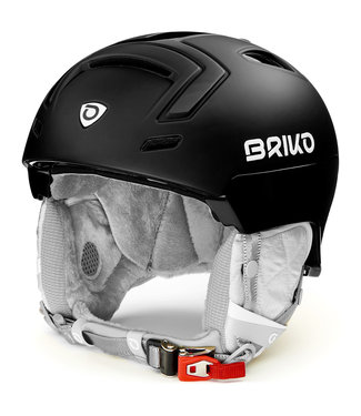 Briko Ambra Matt Shiny Schwarzer Skihelm