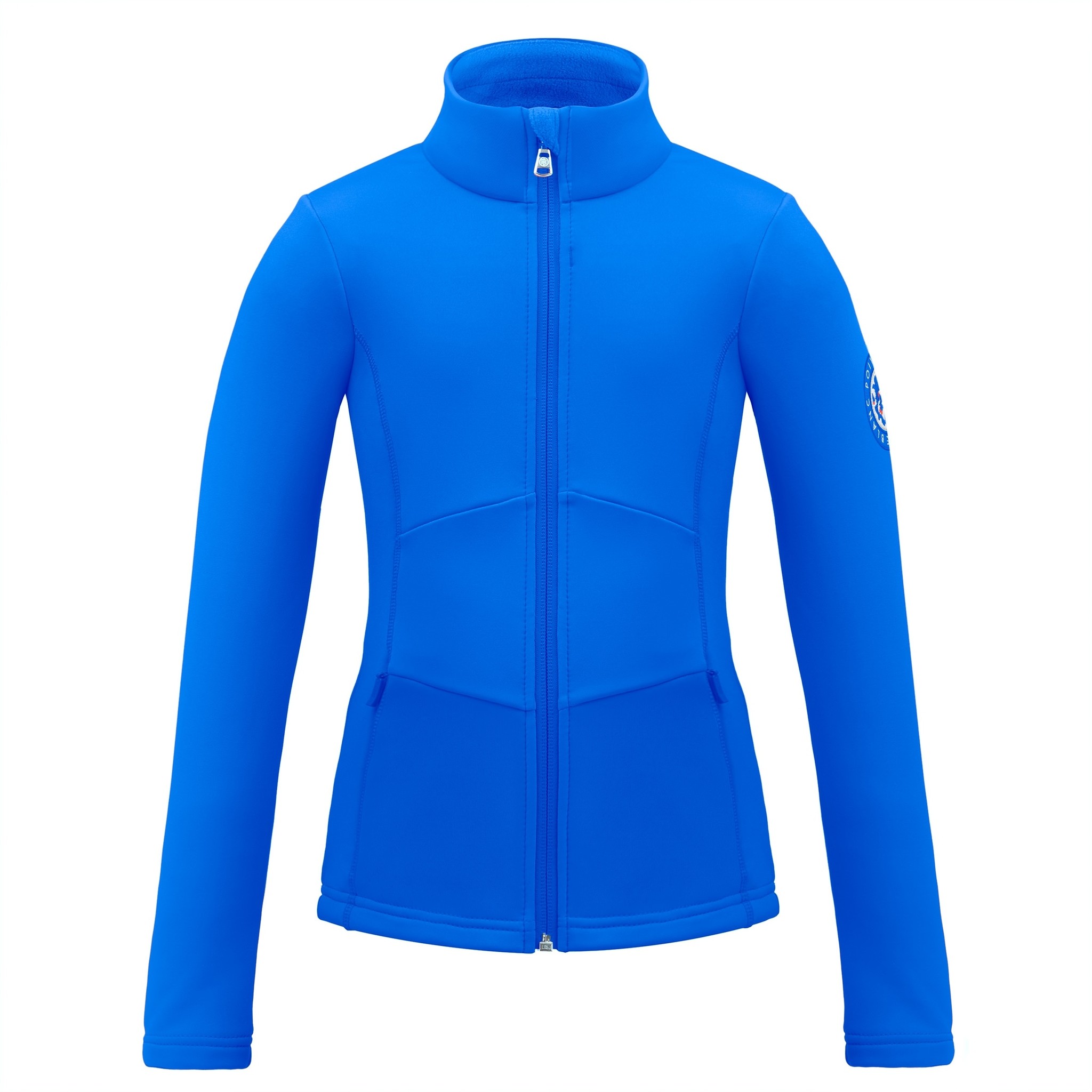 stretch fleece jack True blauw - Girls