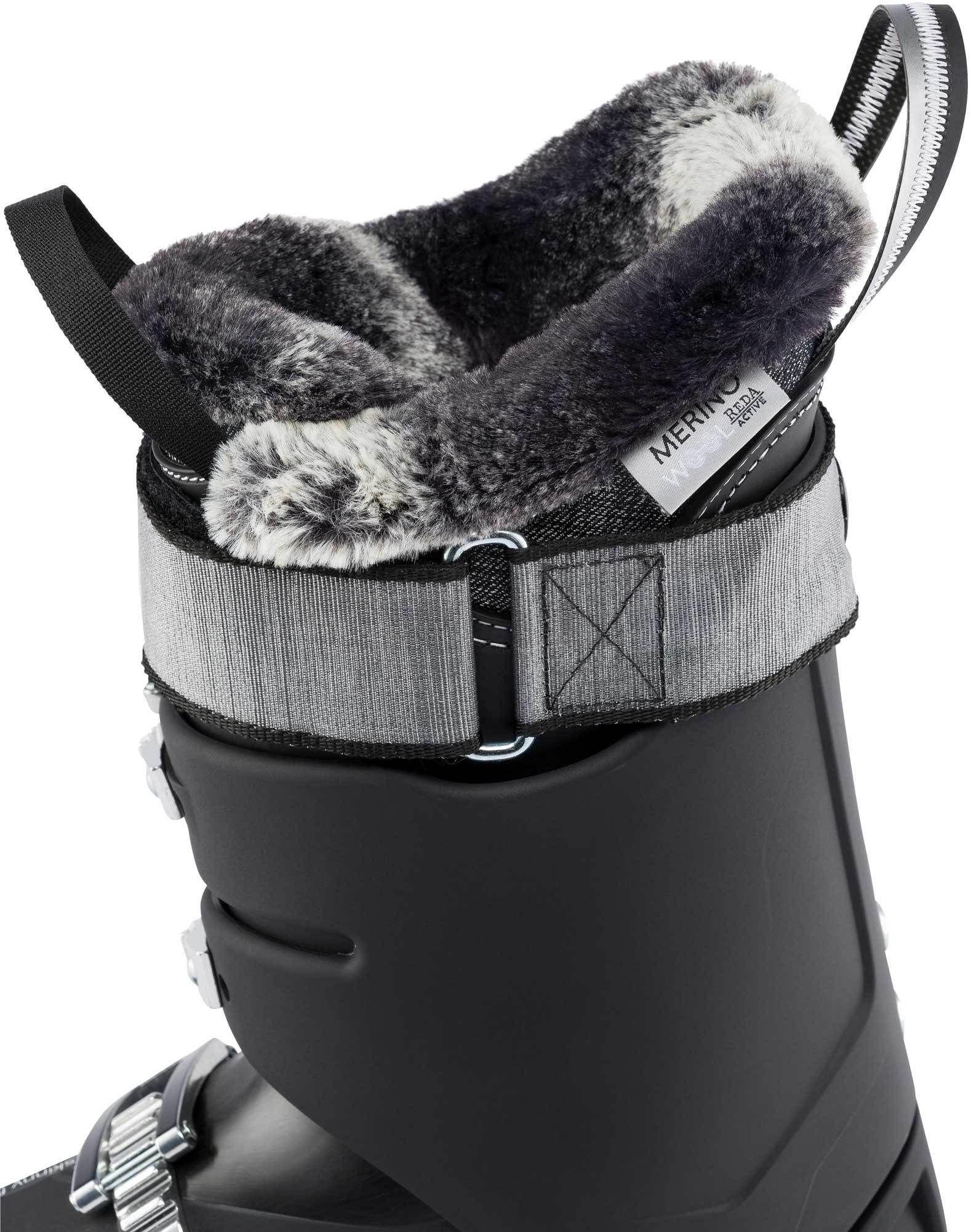 Chaussures De Ski Rossignol Pure Elite 90 Femme, Pointure UK 8 (26.5), Rigides, Noires - Occasion Bon état