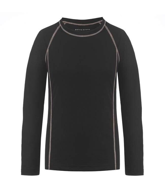 Poivre Blanc MERINO WOMEN SWEATER SCHWARZ