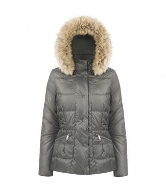 Poivre Blanc LADY DOWN JACKET KHAKI GRAY