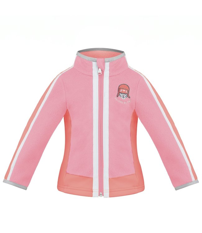Poivre Blanc LITTLE GIRL'S PUNCH PINK / NECTAR FLEECE