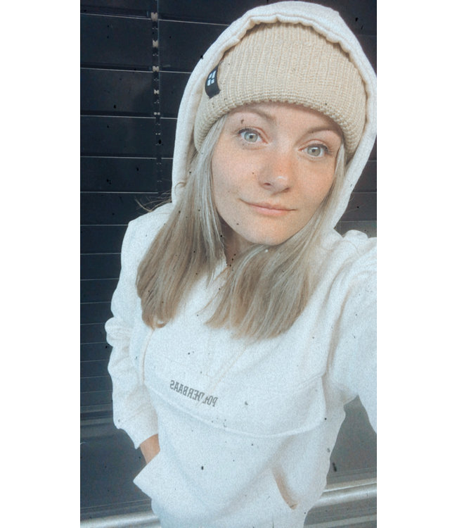 Poederbaas Beige boss - Beige muts