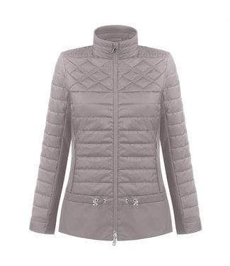 Poivre Blanc WOMEN HYBRID QUILTED JACKET SOBA BROWN