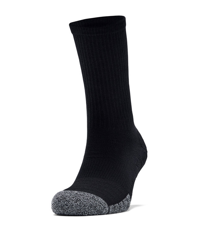 Under Armour UA Heatgear Crew-Zwart / Zwart / Staal