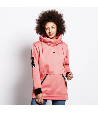 Oneskee Sweat à capuche imperméable pour femme Rose