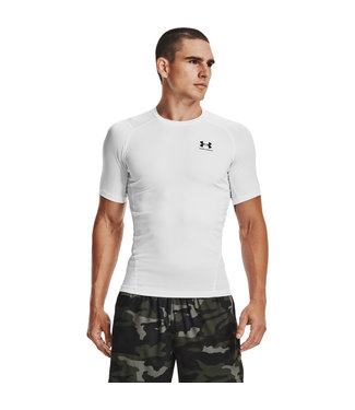 Under Armour UA HG Armor Comp SS- Blanc