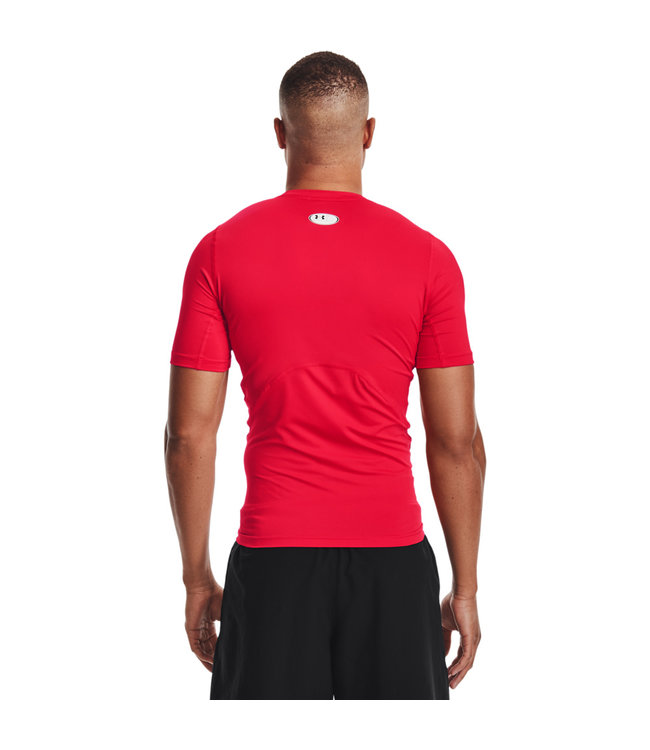 Under Armour UA HG Armor Comp SS- Rood - Heren