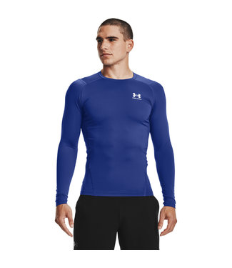 Under Armour UA HG Armor Comp LS- Royal / / Blanc