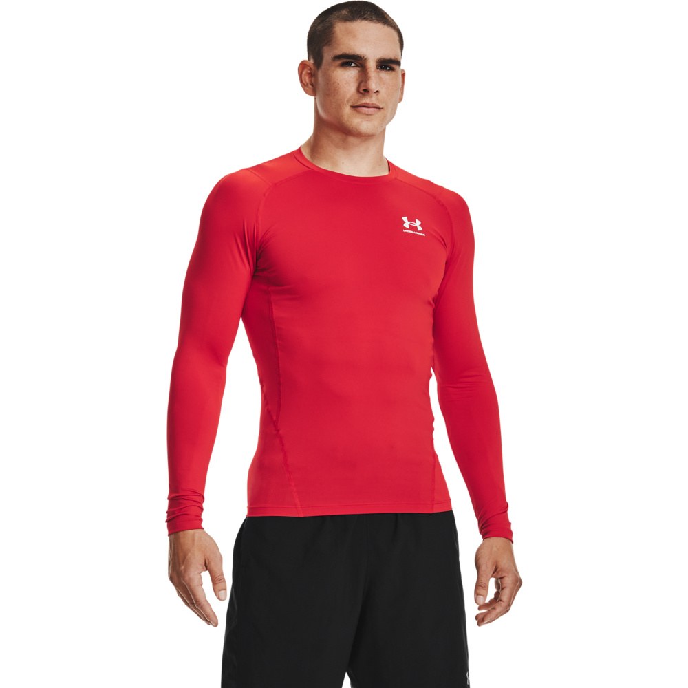 Condición previa impresión Considerar Under Armour HG Armor Comp LS- Red - Camiseta de deporte - Hombre -  Wintersport-Store.com
