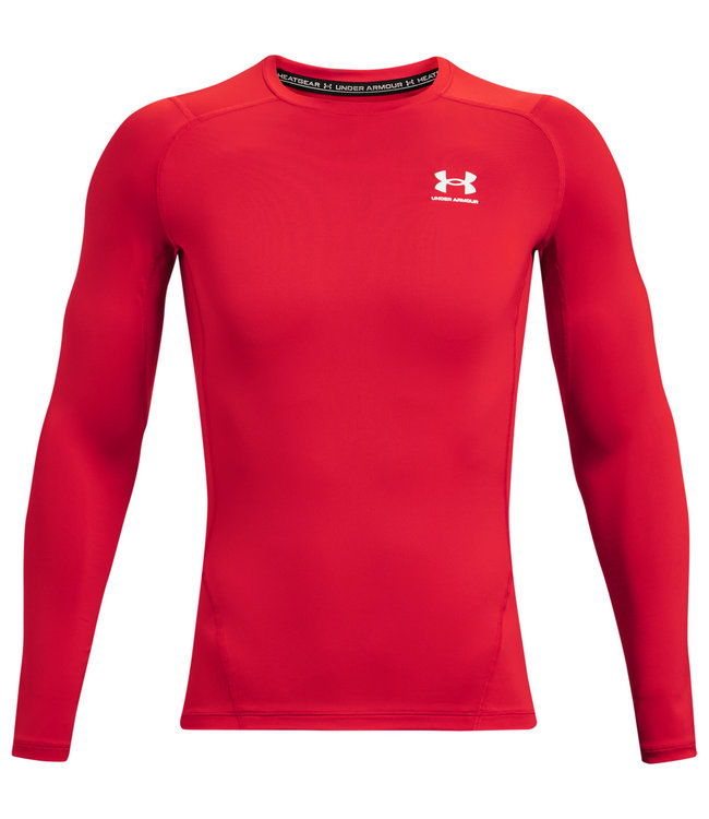 Under Armour UA HG Armor Comp LS - Rouge - Homme