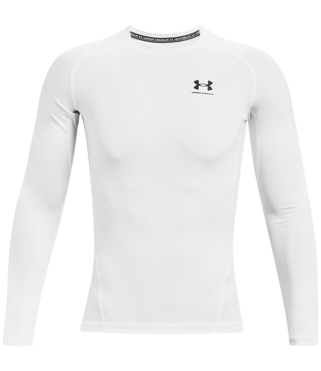 worstelen lening Westers UA HG Armor Comp LS- White - Sports shirt long sleeves - Men -  Wintersport-store.com