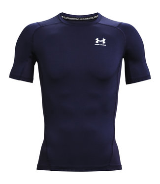 Under Armour UA HG Armor Comp SS - Marine - Bleu