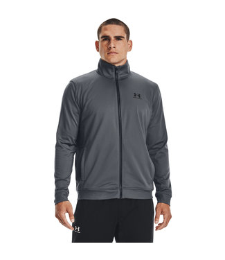 Under Armour SPORTSTYLE TRICOT JACKET-Pitch Grey / / Schwarz