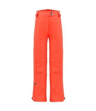 POIVRE BLANC Poivre Blanc Stretch Fitted Ski Pants in Scarlet Red