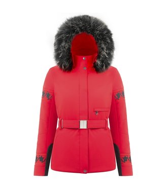 Poivre Blanc Chaqueta de esquí elástica para mujer rojo escarlata