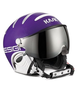 Casco de esquí dorado con visera KASK Treasure she00073visor-244