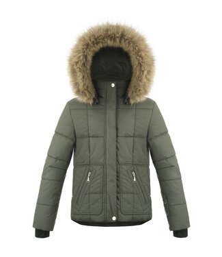 Poivre Blanc VESTE DE SKI FILLE GRIS KAKI